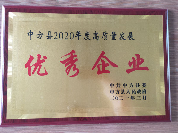 貴州2020年度高質(zhì)量發(fā)展優(yōu) 秀企業(yè)